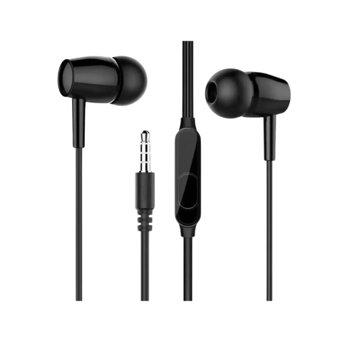 Auriculares In-Ear Auribox Negros con Jack 3.5mm y Control de Llamadas