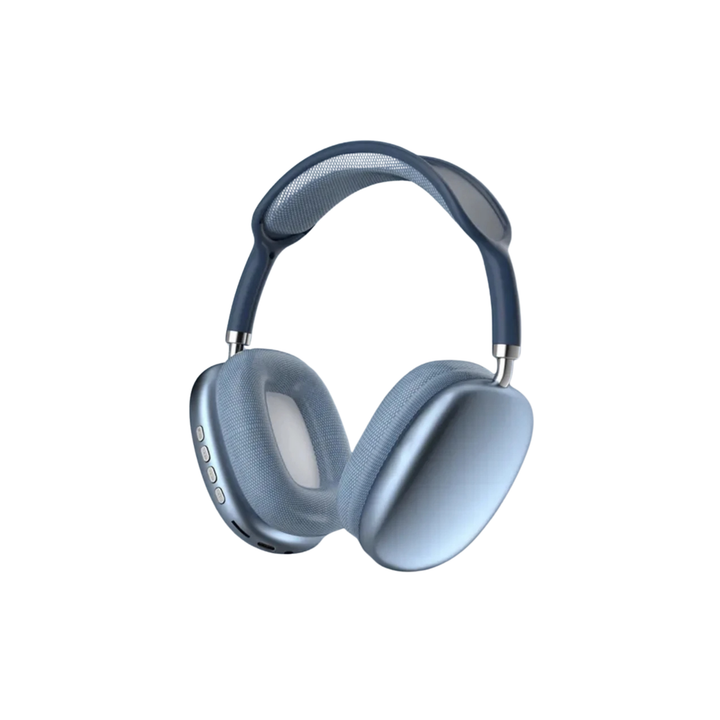 Auriculares de Diadema Inalámbricos Auribox Azules con Cancelación Activa de Ruido y Audio HD